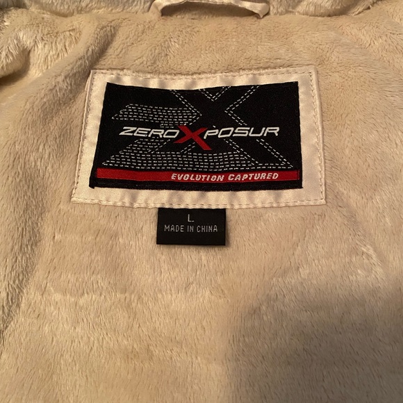 NWOT Zero Xposur size large cream color coat - Picture 3 of 5